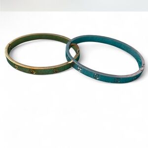 Elegant Gold and Silver Bangle Set